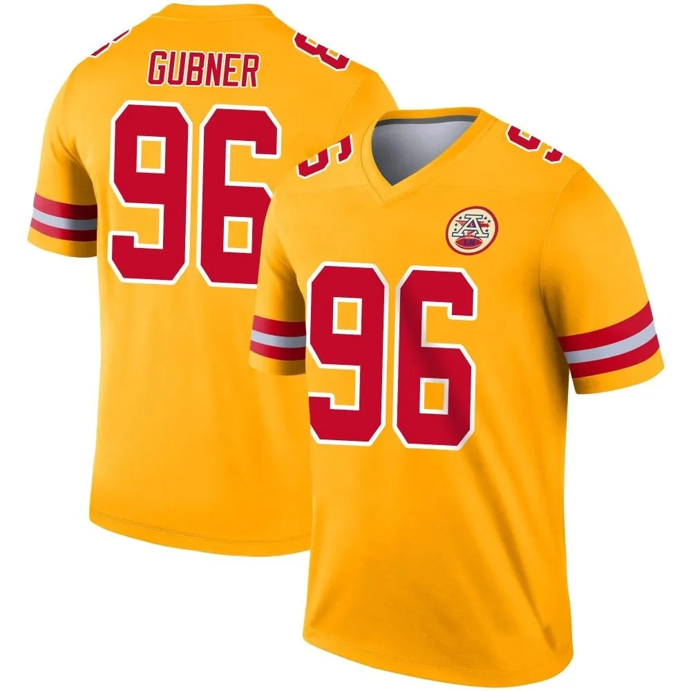Men's Kansas City Chiefs Alex Gubner Nike Inverted Legend Gold Jersey Men's Kansas City Chiefs Alex Gubner Nike Inverted Legend Gold Jersey