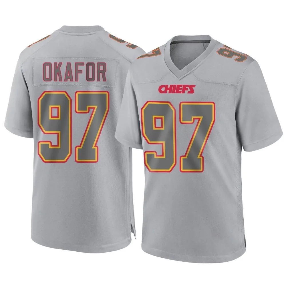 Youth Kansas City Chiefs Alex Okafor Nike Atmosphere Fashion Game Gray Jersey Youth Kansas City Chiefs Alex Okafor Nike Atmosphere Fashion Game Gray Jersey