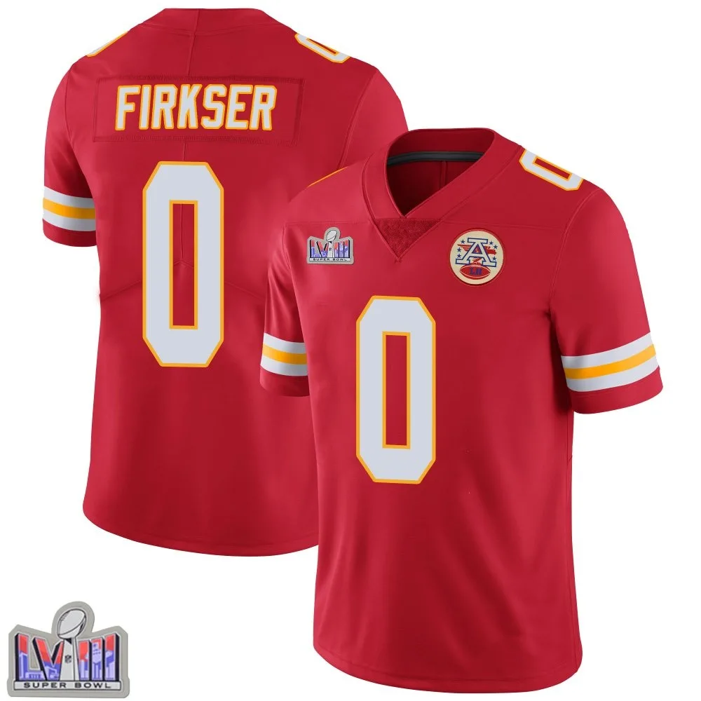 Men's Kansas City Chiefs Anthony Firkser Nike Team Color Vapor Untouchable Super Bowl LVIII Patch Limited Red Jersey Men's Kansas City Chiefs Anthony Firkser Nike Team Color Vapor Untouchable Super Bowl LVIII Patch Limited Red Jersey
