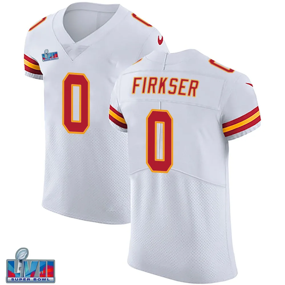 Men's Kansas City Chiefs Anthony Firkser Nike Vapor Untouchable Super Bowl LVII Patch Elite White Jersey Men's Kansas City Chiefs Anthony Firkser Nike Vapor Untouchable Super Bowl LVII Patch Elite White Jersey