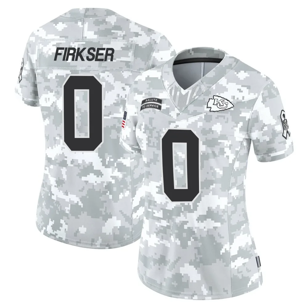 Women's Kansas City Chiefs Anthony Firkser Nike 2024 Salute to Service Limited Arctic Camo Jersey Women's Kansas City Chiefs Anthony Firkser Nike 2024 Salute to Service Limited Arctic Camo Jersey