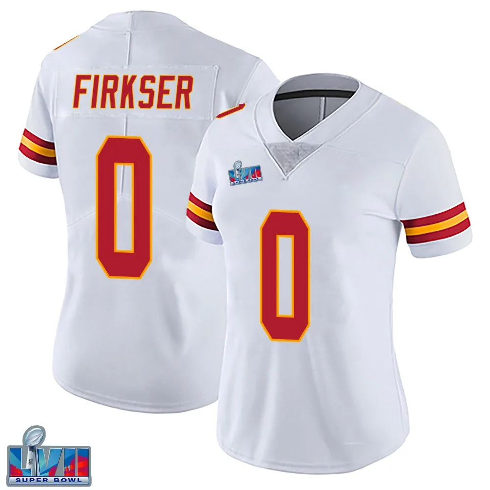 Women's Kansas City Chiefs Anthony Firkser Nike Vapor Untouchable Super Bowl LVII Patch Limited White Jersey Women's Kansas City Chiefs Anthony Firkser Nike Vapor Untouchable Super Bowl LVII Patch Limited White Jersey