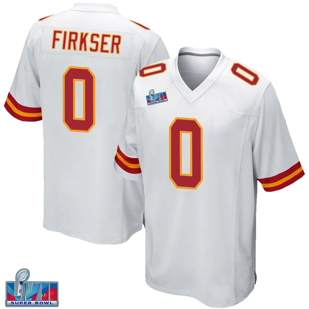 Youth Kansas City Chiefs Anthony Firkser Nike Super Bowl LVII Patch Game White Jersey Youth Kansas City Chiefs Anthony Firkser Nike Super Bowl LVII Patch Game White Jersey