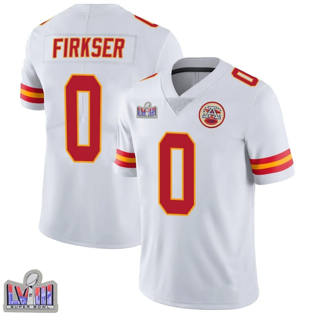 Youth Kansas City Chiefs Anthony Firkser Nike Vapor Untouchable Super Bowl LVIII Patch Limited White Jersey Youth Kansas City Chiefs Anthony Firkser Nike Vapor Untouchable Super Bowl LVIII Patch Limited White Jersey