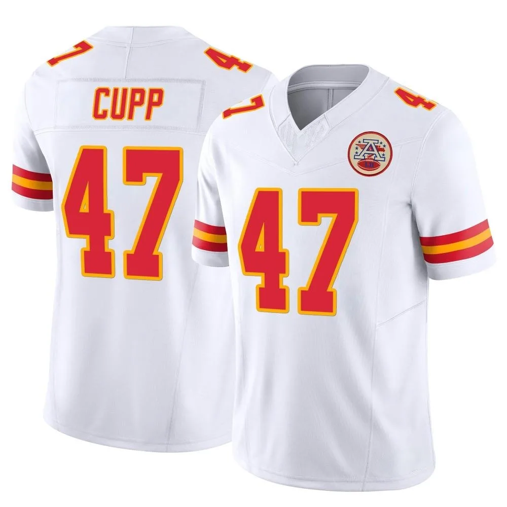 Men's Kansas City Chiefs Baylor Cupp Nike Vapor F.U.S.E. Limited White Jersey Men's Kansas City Chiefs Baylor Cupp Nike Vapor F.U.S.E. Limited White Jersey