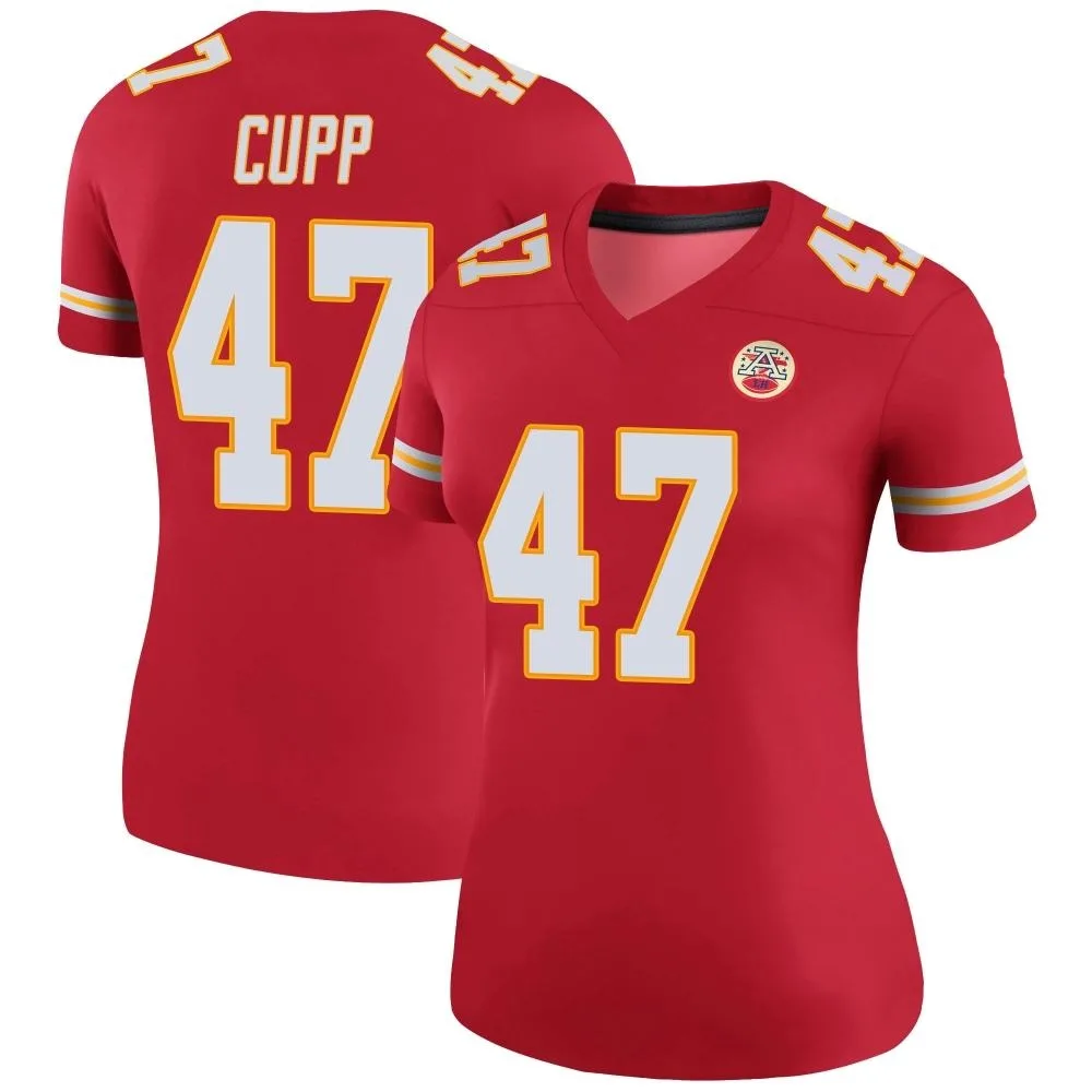 Women's Kansas City Chiefs Baylor Cupp Nike Color Rush Legend Red Jersey Women's Kansas City Chiefs Baylor Cupp Nike Color Rush Legend Red Jersey