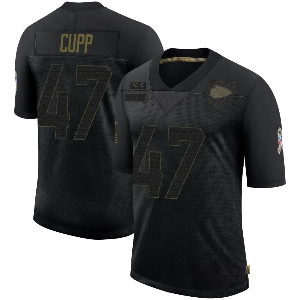 Youth Kansas City Chiefs Baylor Cupp Nike 2020 Salute To Service Limited Black Jersey Youth Kansas City Chiefs Baylor Cupp Nike 2020 Salute To Service Limited Black Jersey