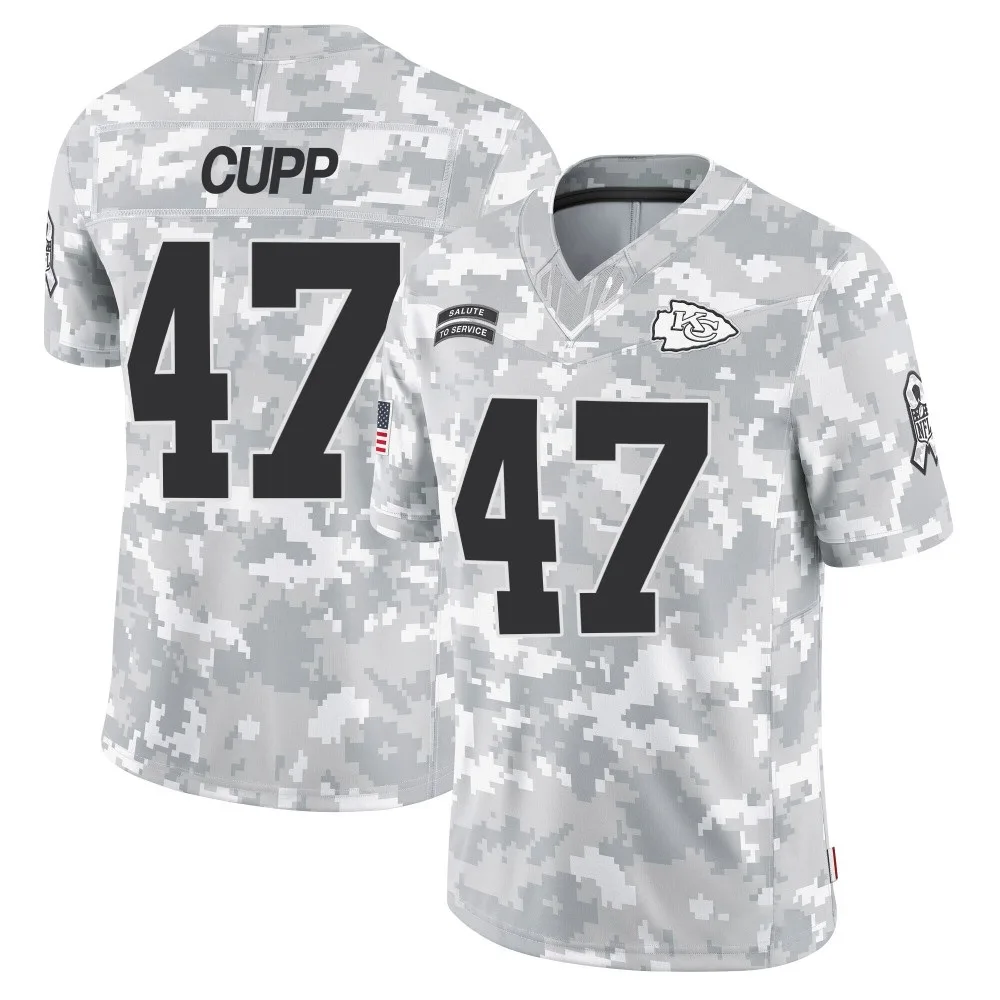 Youth Kansas City Chiefs Baylor Cupp Nike 2024 Salute to Service Limited Arctic Camo Jersey Youth Kansas City Chiefs Baylor Cupp Nike 2024 Salute to Service Limited Arctic Camo Jersey