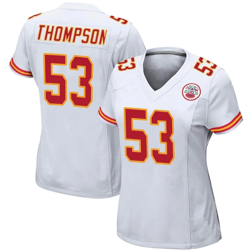 Women's Kansas City Chiefs Bj Thompson Nike Game White Jersey Women's Kansas City Chiefs Bj Thompson Nike Game White Jersey