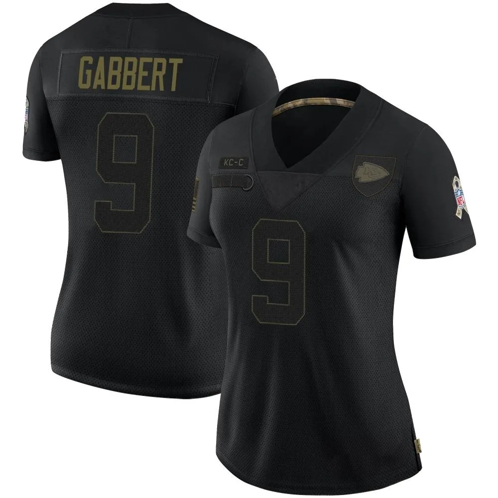 Women's Kansas City Chiefs Blaine Gabbert Nike 2020 Salute To Service Limited Black Jersey Women's Kansas City Chiefs Blaine Gabbert Nike 2020 Salute To Service Limited Black Jersey