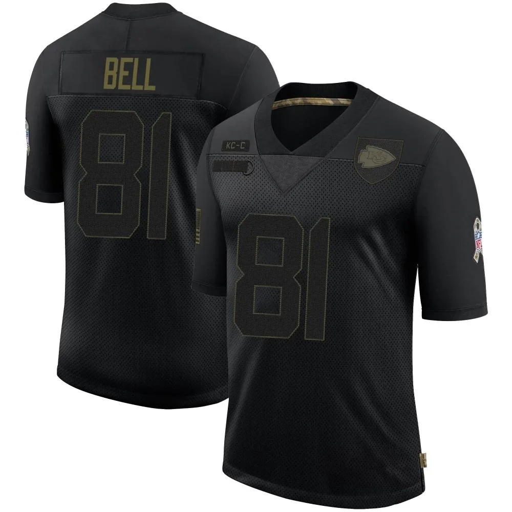 Men's Kansas City Chiefs Blake Bell Nike 2020 Salute To Service Limited Black Jersey Men's Kansas City Chiefs Blake Bell Nike 2020 Salute To Service Limited Black Jersey