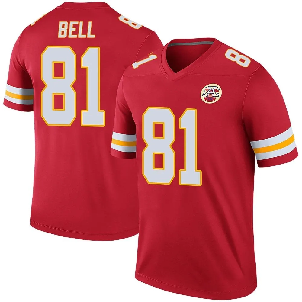 Men's Kansas City Chiefs Blake Bell Nike Color Rush Legend Red Jersey Men's Kansas City Chiefs Blake Bell Nike Color Rush Legend Red Jersey