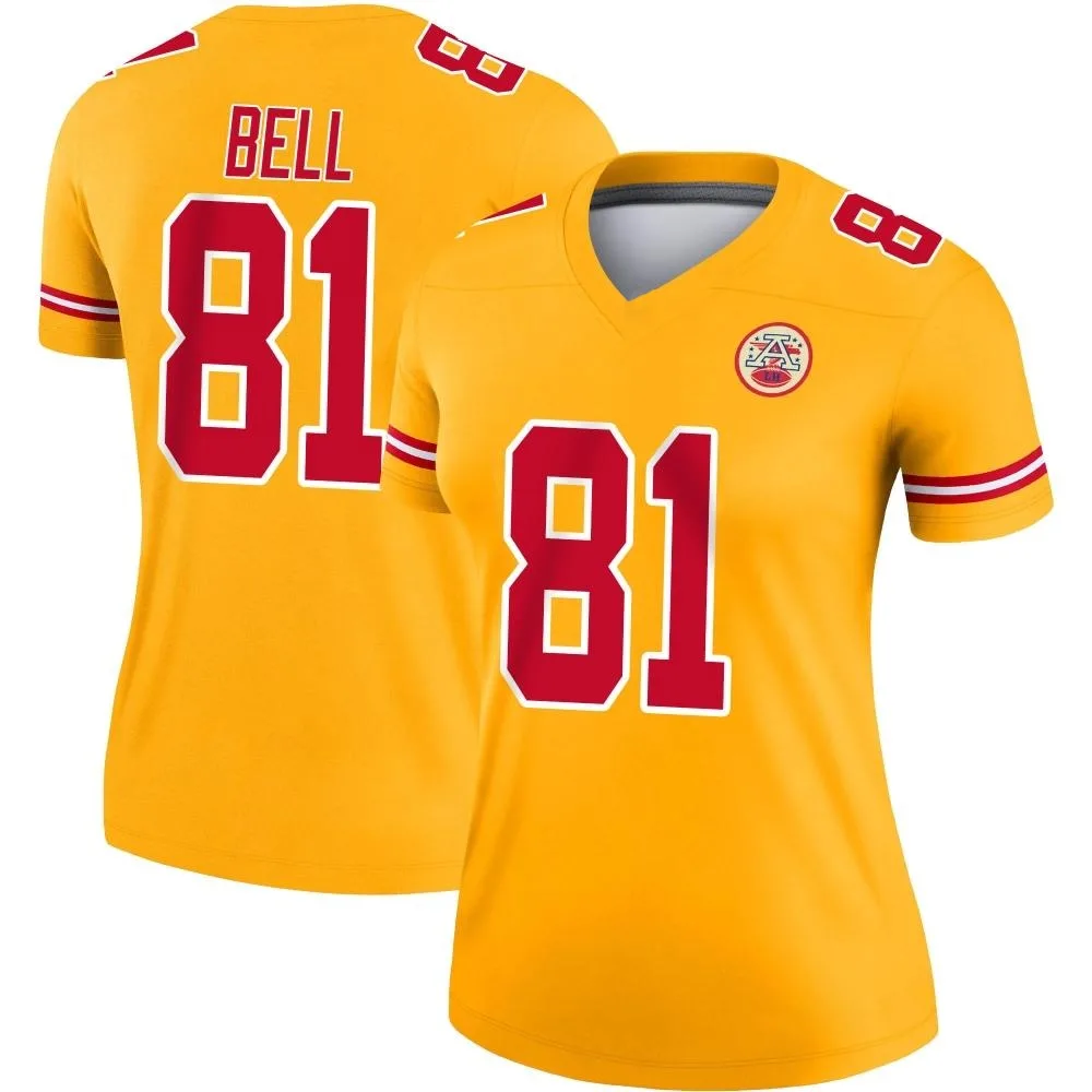 Women's Kansas City Chiefs Blake Bell Nike Inverted Legend Gold Jersey Women's Kansas City Chiefs Blake Bell Nike Inverted Legend Gold Jersey