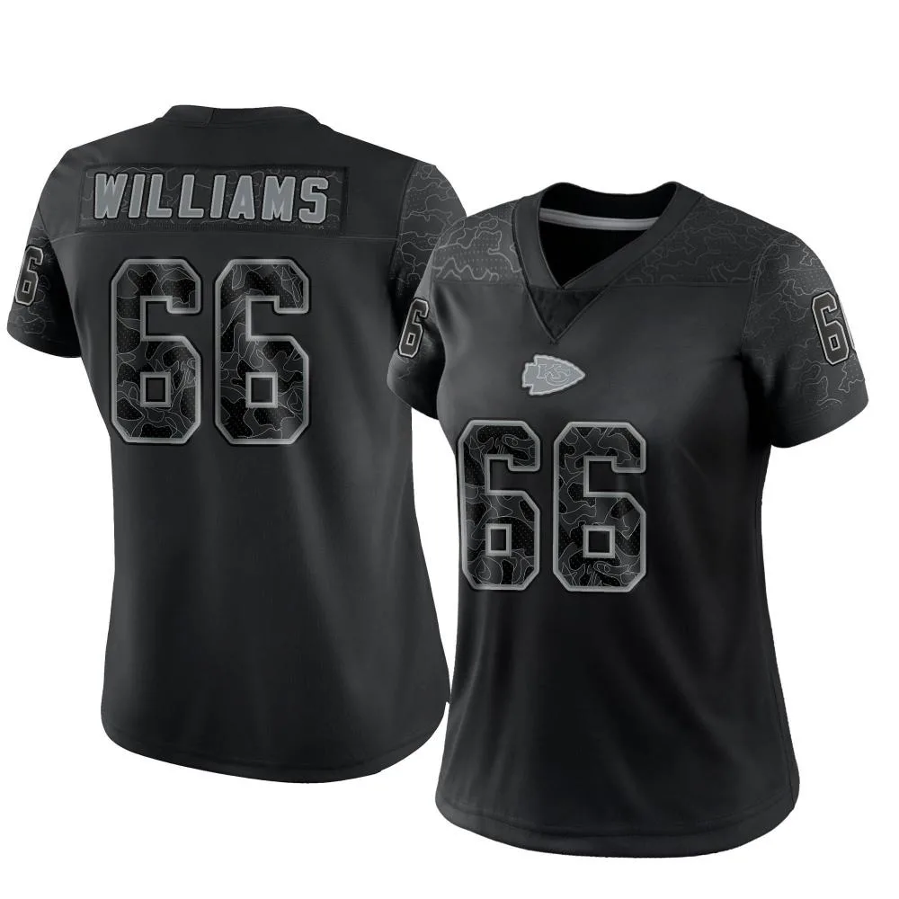 Women's Kansas City Chiefs Brandon Williams Nike Reflective Limited Black Jersey Women's Kansas City Chiefs Brandon Williams Nike Reflective Limited Black Jersey