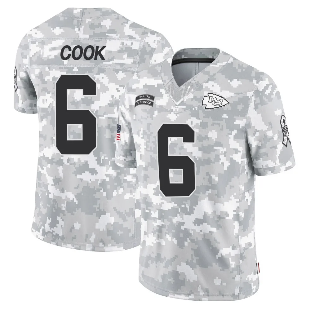 Men's Kansas City Chiefs Bryan Cook Nike 2024 Salute to Service Limited Arctic Camo Jersey Men's Kansas City Chiefs Bryan Cook Nike 2024 Salute to Service Limited Arctic Camo Jersey