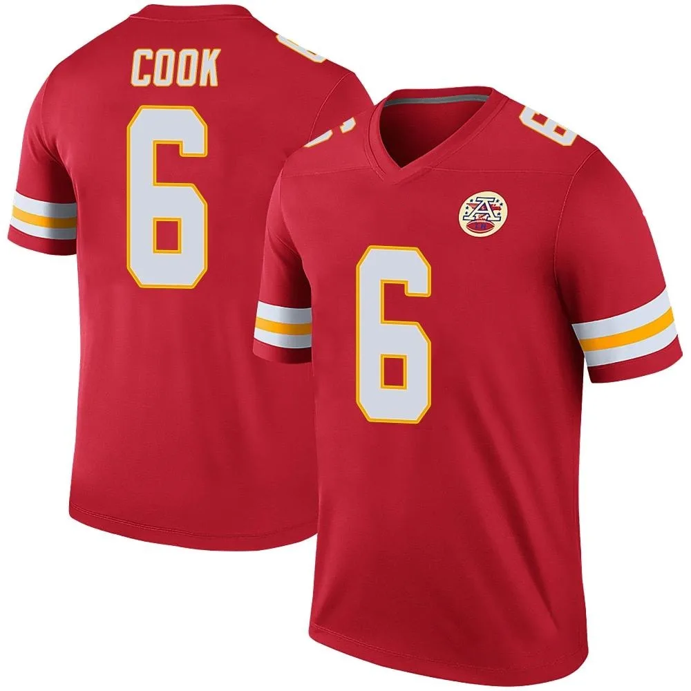 Men's Kansas City Chiefs Bryan Cook Nike Color Rush Legend Red Jersey Men's Kansas City Chiefs Bryan Cook Nike Color Rush Legend Red Jersey