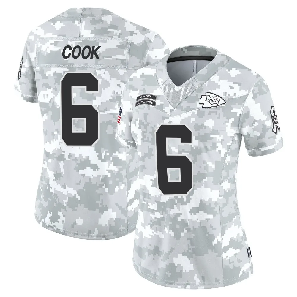 Women's Kansas City Chiefs Bryan Cook Nike 2024 Salute to Service Limited Arctic Camo Jersey Women's Kansas City Chiefs Bryan Cook Nike 2024 Salute to Service Limited Arctic Camo Jersey