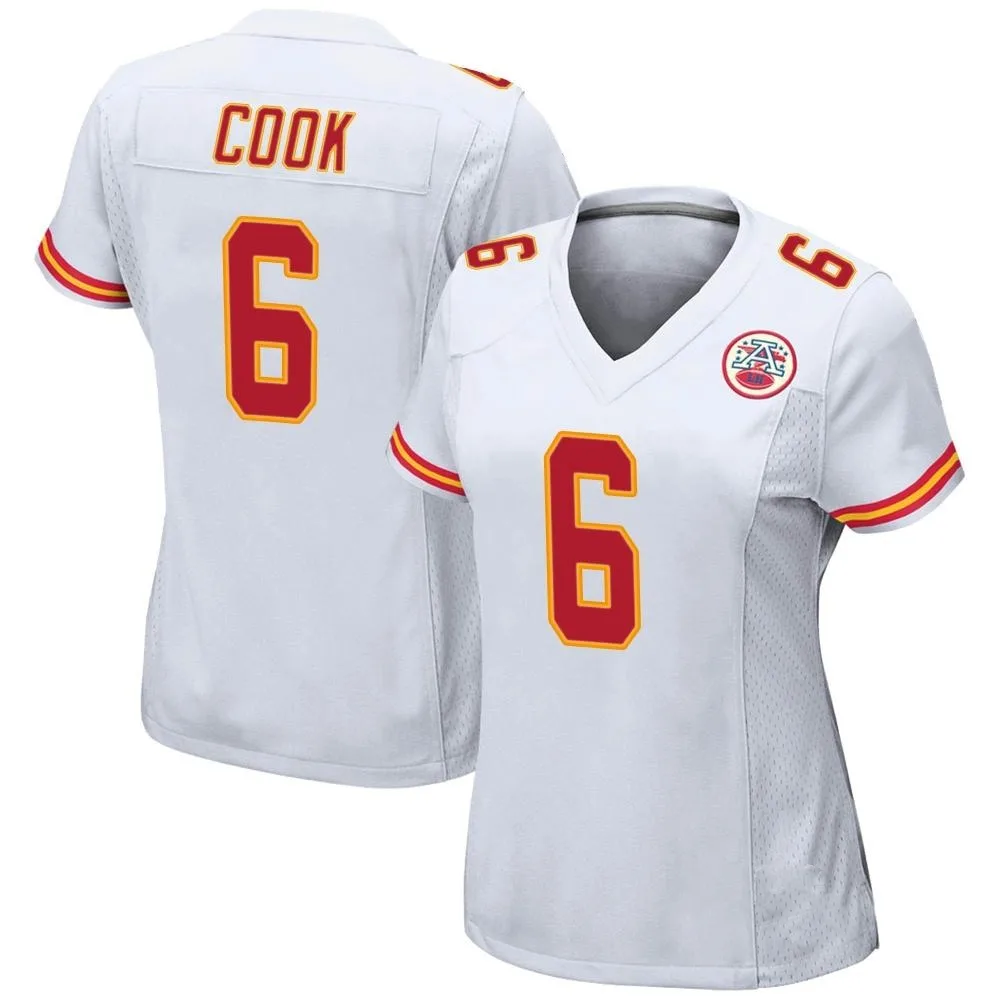 Women's Kansas City Chiefs Bryan Cook Nike Game White Jersey Women's Kansas City Chiefs Bryan Cook Nike Game White Jersey
