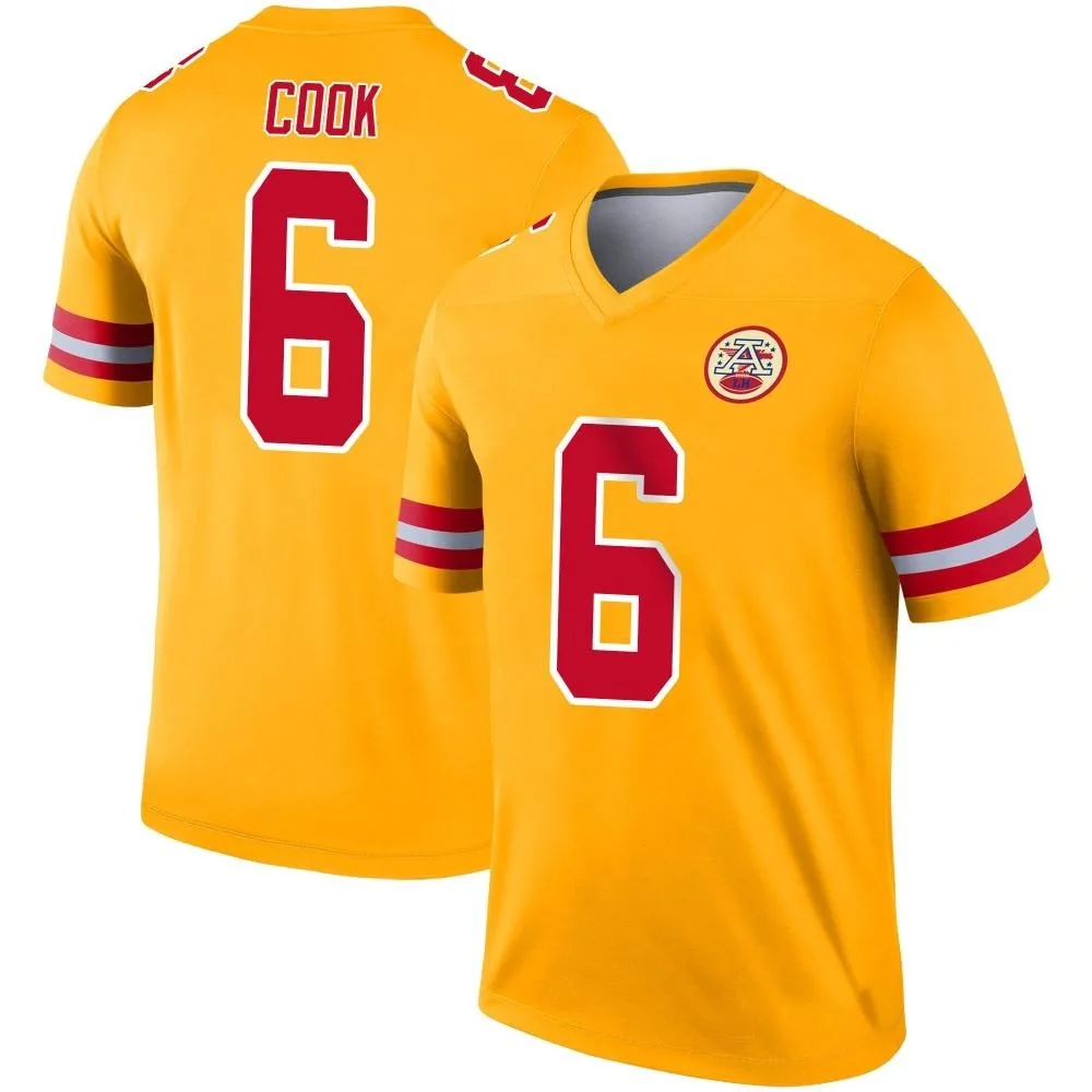 Youth Kansas City Chiefs Bryan Cook Nike Inverted Legend Gold Jersey Youth Kansas City Chiefs Bryan Cook Nike Inverted Legend Gold Jersey