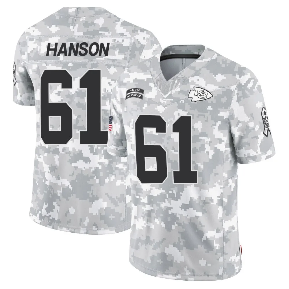 Men's Kansas City Chiefs C.j. Hanson Nike 2024 Salute to Service Limited Arctic Camo Jersey Men's Kansas City Chiefs C.j. Hanson Nike 2024 Salute to Service Limited Arctic Camo Jersey