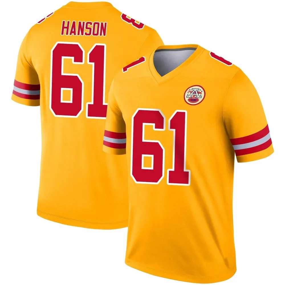 Men's Kansas City Chiefs C.j. Hanson Nike Inverted Legend Gold Jersey Men's Kansas City Chiefs C.j. Hanson Nike Inverted Legend Gold Jersey