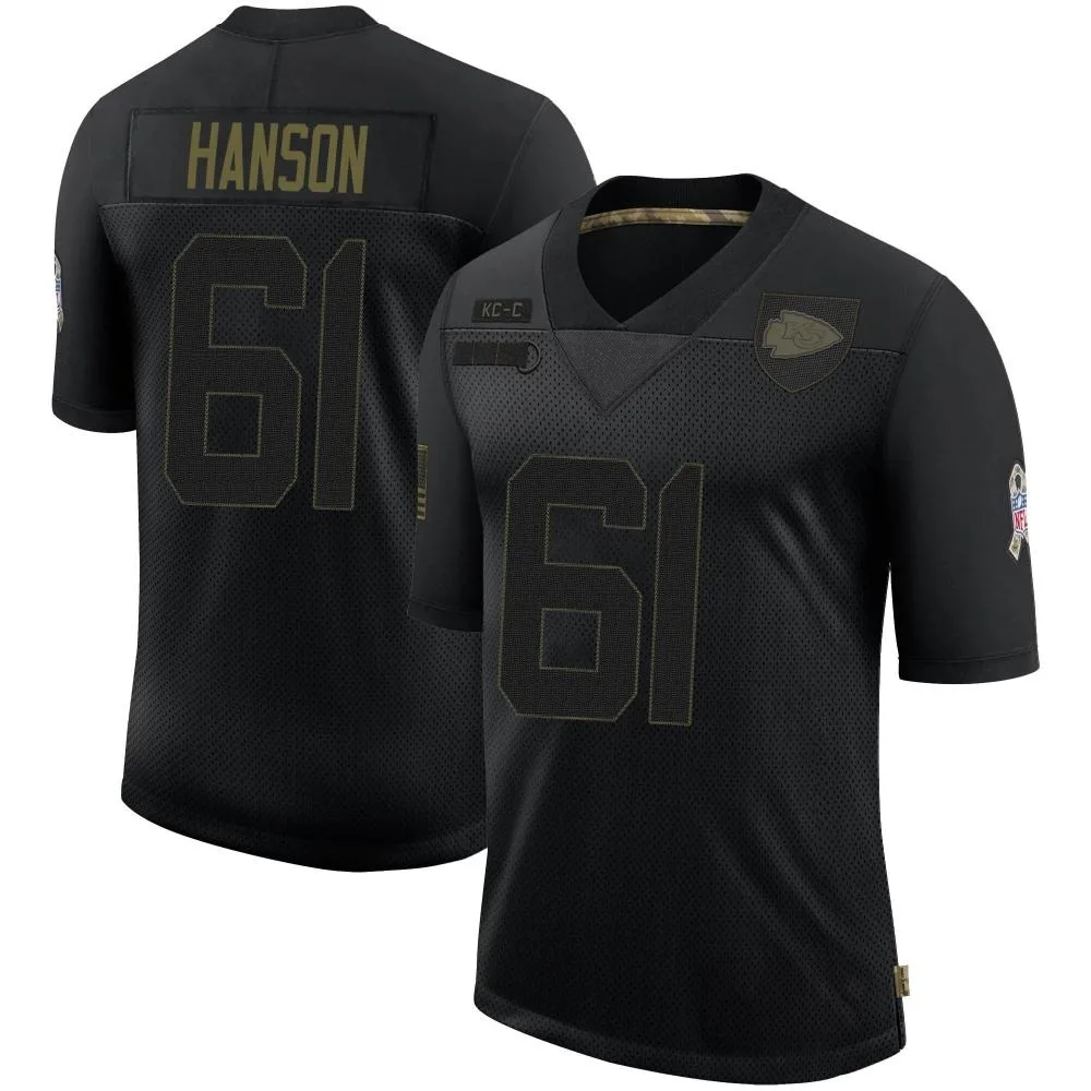 Youth Kansas City Chiefs C.j. Hanson Nike 2020 Salute To Service Limited Black Jersey Youth Kansas City Chiefs C.j. Hanson Nike 2020 Salute To Service Limited Black Jersey