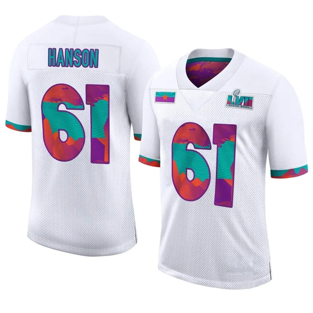 Youth Kansas City Chiefs C.j. Hanson Nike Super Bowl LVII Limited White Jersey Youth Kansas City Chiefs C.j. Hanson Nike Super Bowl LVII Limited White Jersey