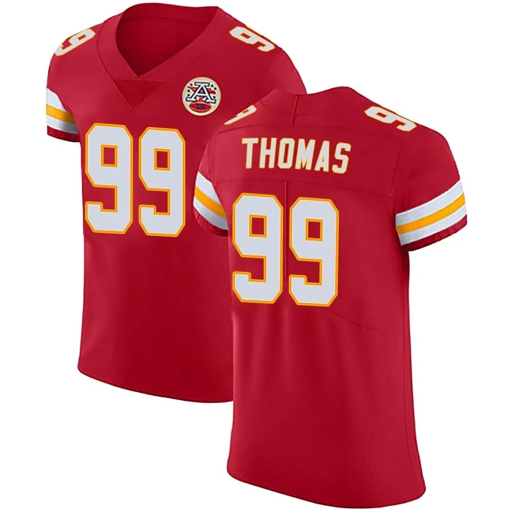 Men's Kansas City Chiefs Cameron Thomas Nike Team Color Vapor Untouchable Elite Red Jersey Men's Kansas City Chiefs Cameron Thomas Nike Team Color Vapor Untouchable Elite Red Jersey