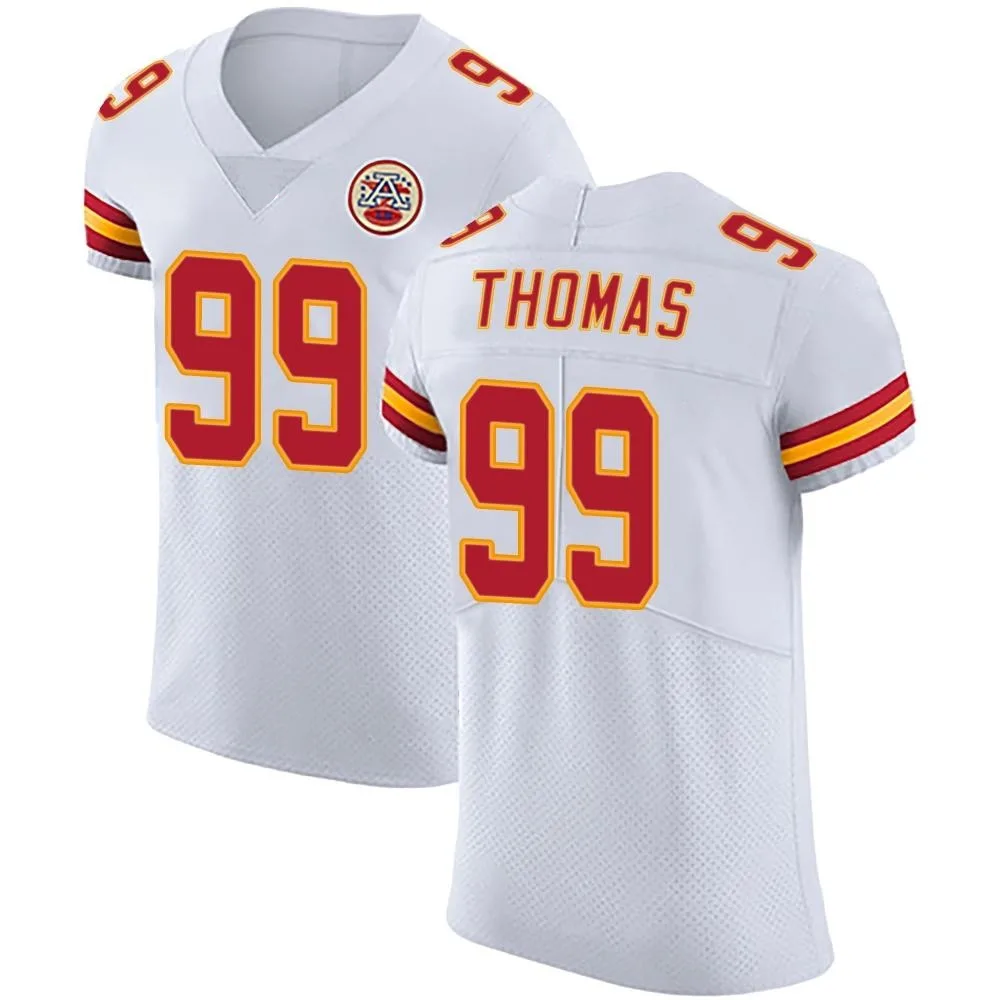 Men's Kansas City Chiefs Cameron Thomas Nike Vapor Untouchable Elite White Jersey Men's Kansas City Chiefs Cameron Thomas Nike Vapor Untouchable Elite White Jersey