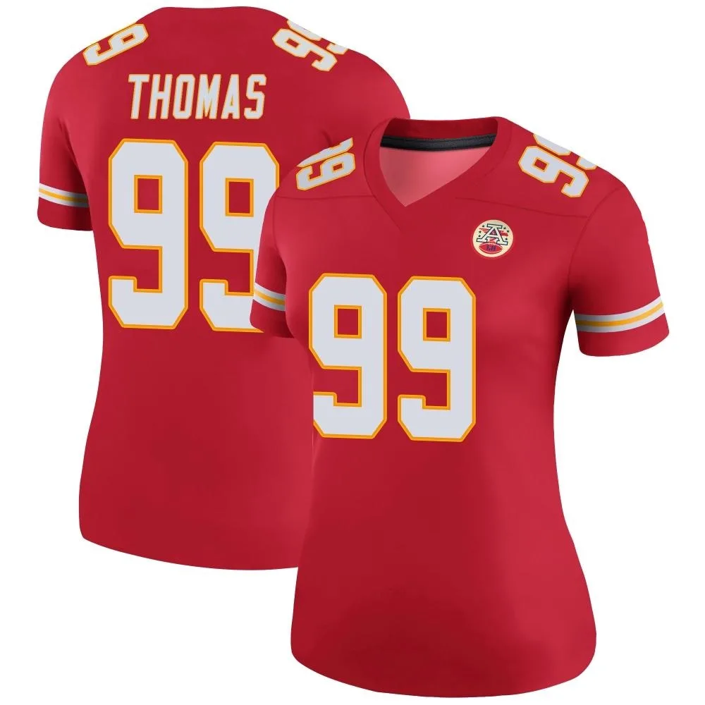 Women's Kansas City Chiefs Cameron Thomas Nike Color Rush Legend Red Jersey Women's Kansas City Chiefs Cameron Thomas Nike Color Rush Legend Red Jersey