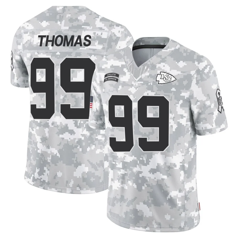 Youth Kansas City Chiefs Cameron Thomas Nike 2024 Salute to Service Limited Arctic Camo Jersey Youth Kansas City Chiefs Cameron Thomas Nike 2024 Salute to Service Limited Arctic Camo Jersey