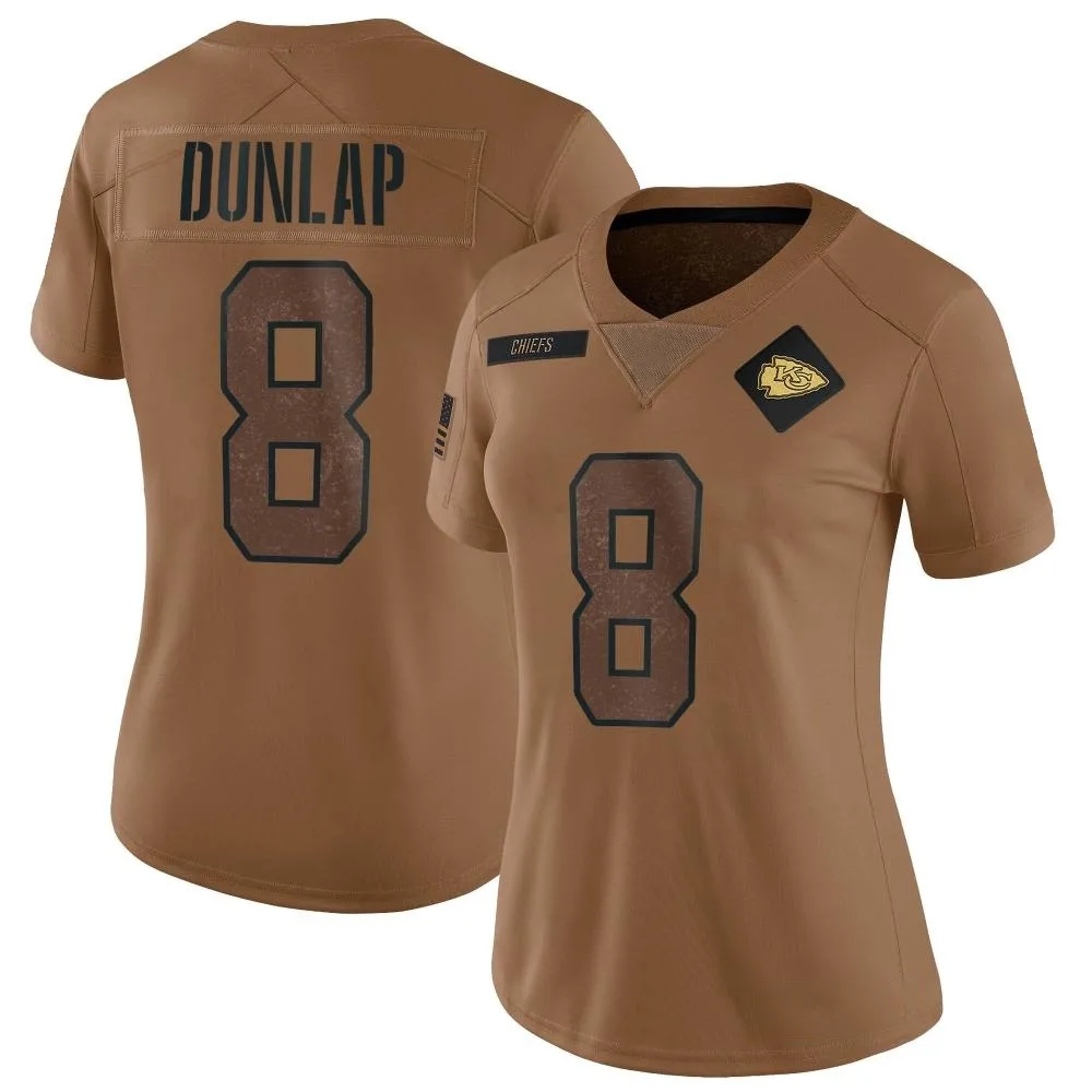 Women's Kansas City Chiefs Carlos Dunlap Nike 2023 Salute To Service Limited Brown Jersey Women's Kansas City Chiefs Carlos Dunlap Nike 2023 Salute To Service Limited Brown Jersey