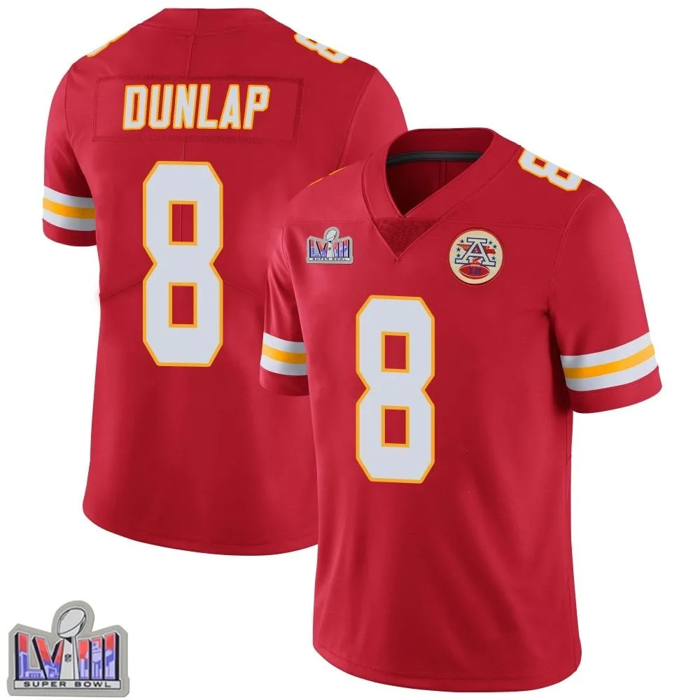 Youth Kansas City Chiefs Carlos Dunlap Nike Team Color Vapor Untouchable Super Bowl LVIII Patch Limited Red Jersey Youth Kansas City Chiefs Carlos Dunlap Nike Team Color Vapor Untouchable Super Bowl LVIII Patch Limited Red Jersey