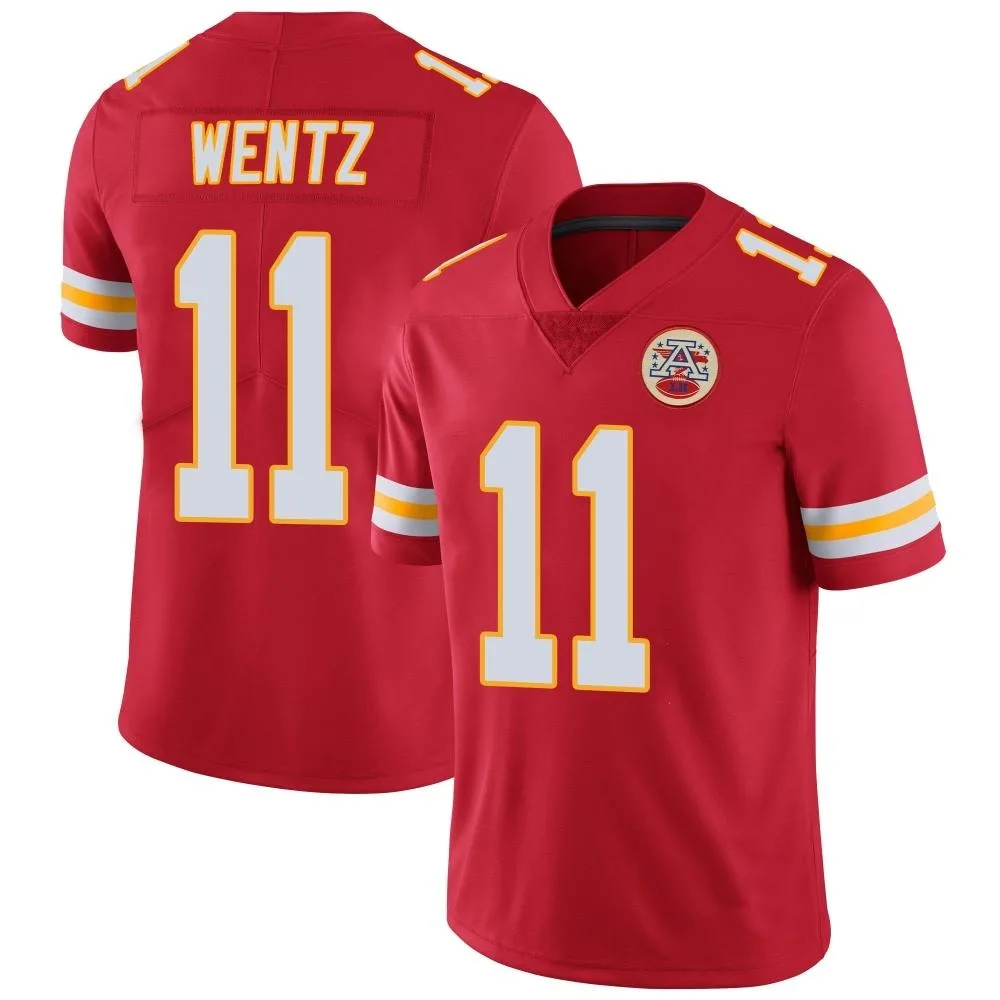 Men's Kansas City Chiefs Carson Wentz Nike Team Color Vapor Untouchable Limited Red Jersey Men's Kansas City Chiefs Carson Wentz Nike Team Color Vapor Untouchable Limited Red Jersey