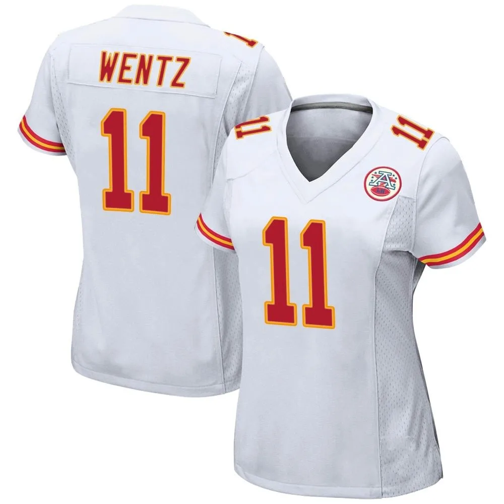 Women's Kansas City Chiefs Carson Wentz Nike Game White Jersey Women's Kansas City Chiefs Carson Wentz Nike Game White Jersey