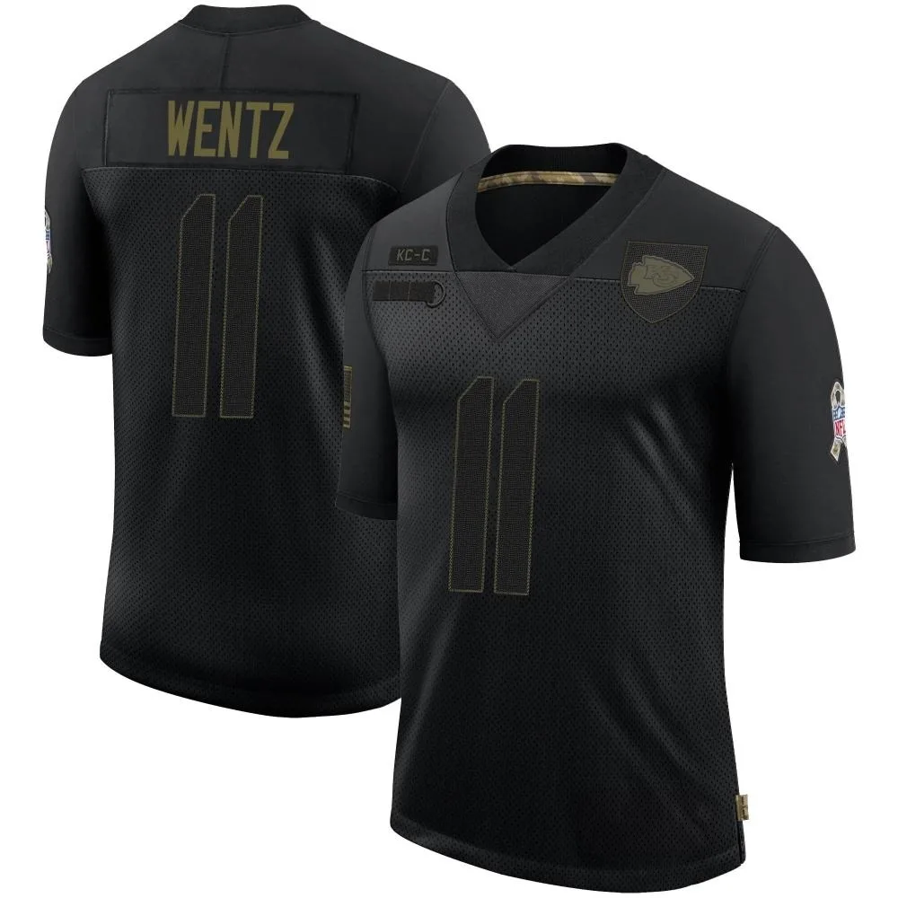 Youth Kansas City Chiefs Carson Wentz Nike 2020 Salute To Service Limited Black Jersey Youth Kansas City Chiefs Carson Wentz Nike 2020 Salute To Service Limited Black Jersey