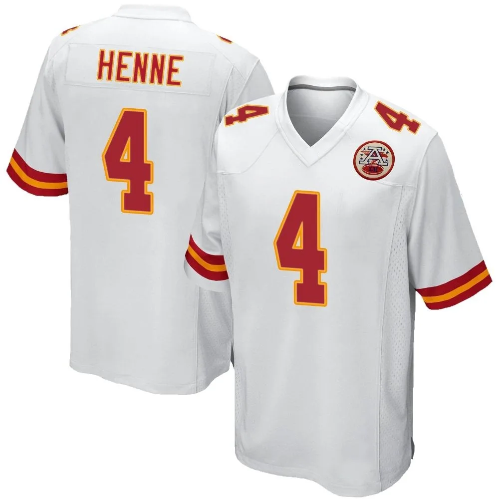 Men's Kansas City Chiefs Chad Henne Nike Game White Jersey Men's Kansas City Chiefs Chad Henne Nike Game White Jersey