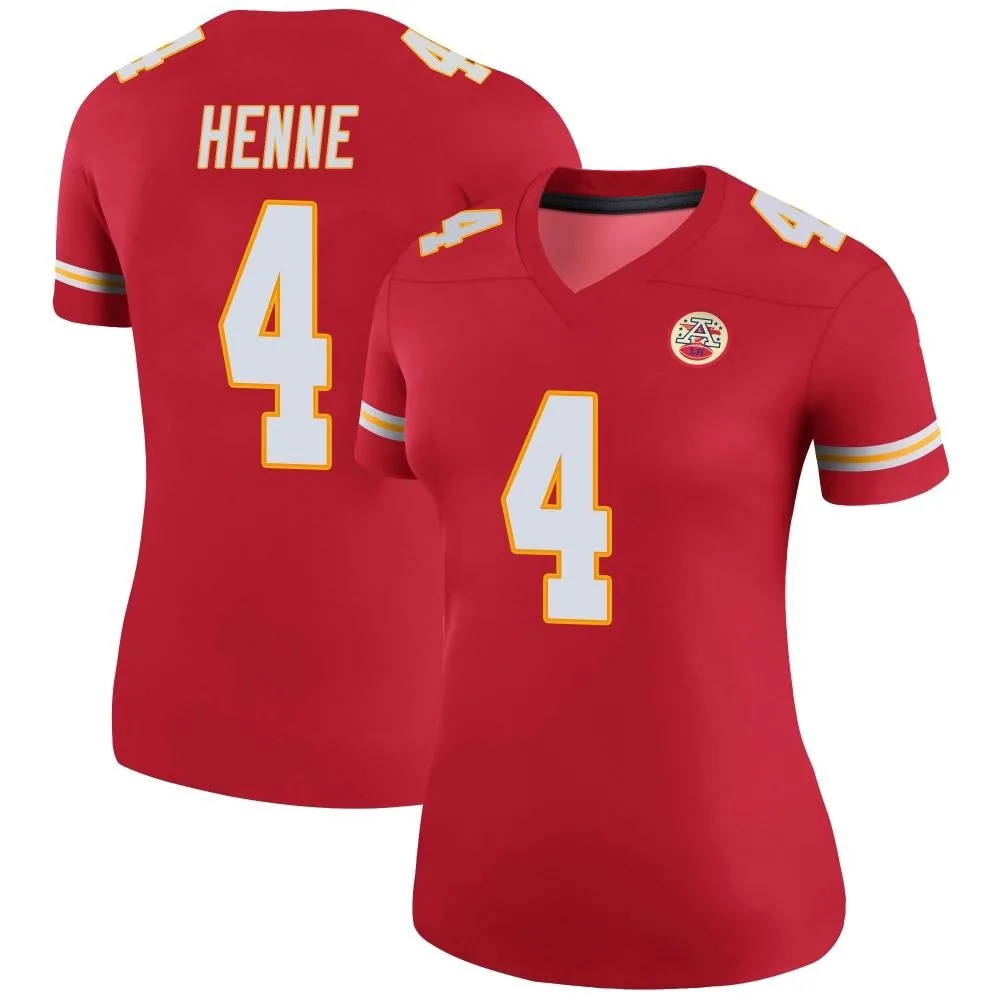 Women's Kansas City Chiefs Chad Henne Nike Color Rush Legend Red Jersey Women's Kansas City Chiefs Chad Henne Nike Color Rush Legend Red Jersey