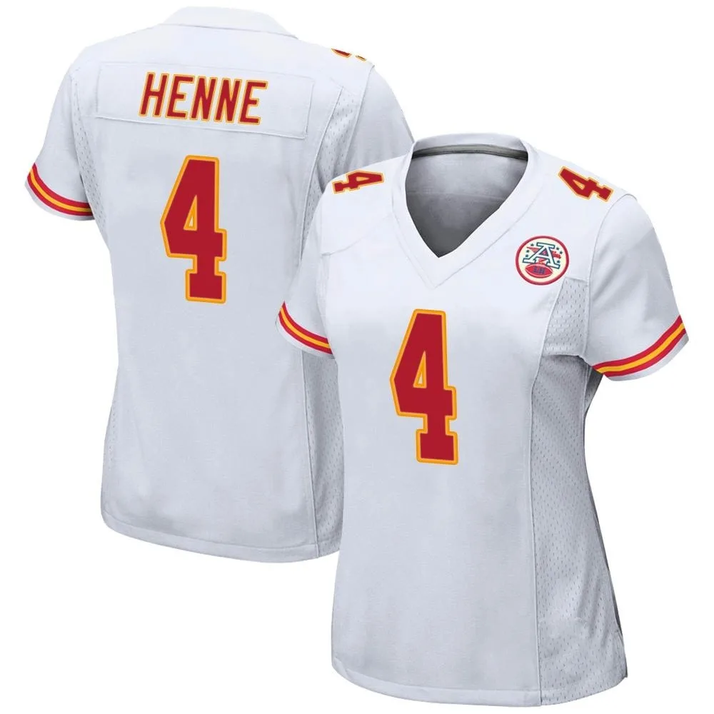 Women's Kansas City Chiefs Chad Henne Nike Game White Jersey Women's Kansas City Chiefs Chad Henne Nike Game White Jersey