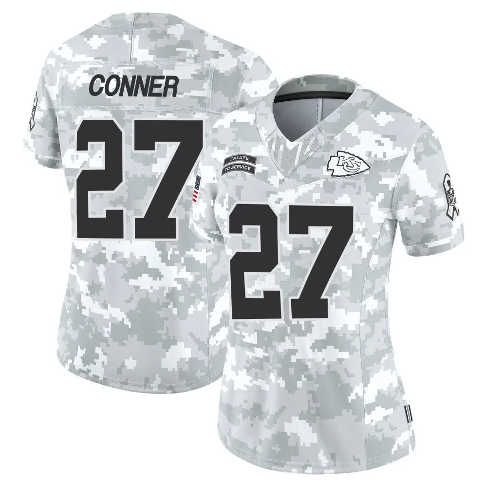 Women's Kansas City Chiefs Chamarri Conner Nike 2024 Salute to Service Limited Arctic Camo Jersey Women's Kansas City Chiefs Chamarri Conner Nike 2024 Salute to Service Limited Arctic Camo Jersey