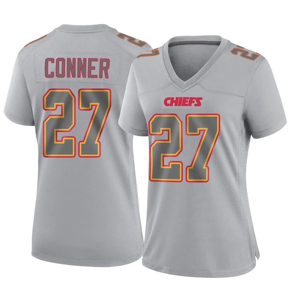 Women's Kansas City Chiefs Chamarri Conner Nike Atmosphere Fashion Game Gray Jersey Women's Kansas City Chiefs Chamarri Conner Nike Atmosphere Fashion Game Gray Jersey