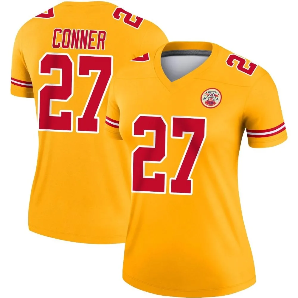 Women's Kansas City Chiefs Chamarri Conner Nike Inverted Legend Gold Jersey Women's Kansas City Chiefs Chamarri Conner Nike Inverted Legend Gold Jersey