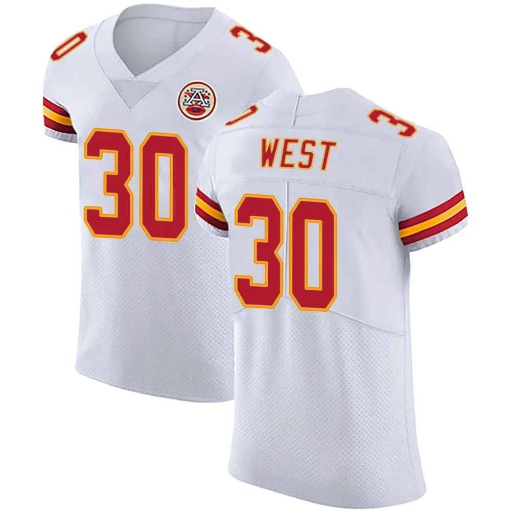 Men's Kansas City Chiefs Charcandrick West Nike Vapor Untouchable Elite White Jersey Men's Kansas City Chiefs Charcandrick West Nike Vapor Untouchable Elite White Jersey