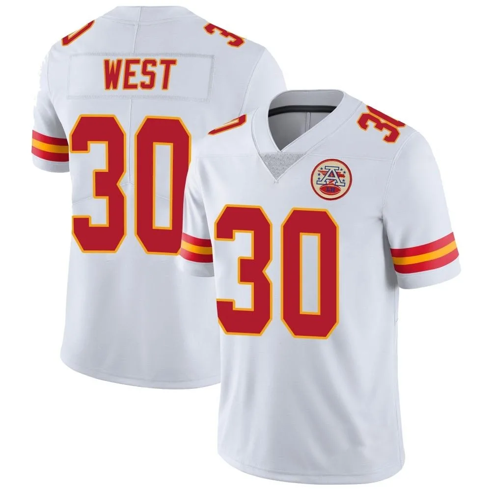 Men's Kansas City Chiefs Charcandrick West Nike Vapor Untouchable Limited White Jersey Men's Kansas City Chiefs Charcandrick West Nike Vapor Untouchable Limited White Jersey