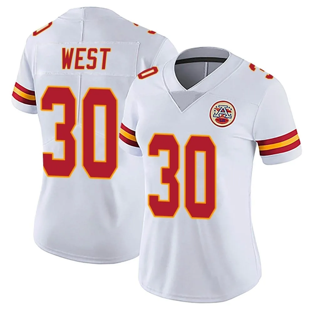 Women's Kansas City Chiefs Charcandrick West Nike Vapor Untouchable Limited White Jersey Women's Kansas City Chiefs Charcandrick West Nike Vapor Untouchable Limited White Jersey