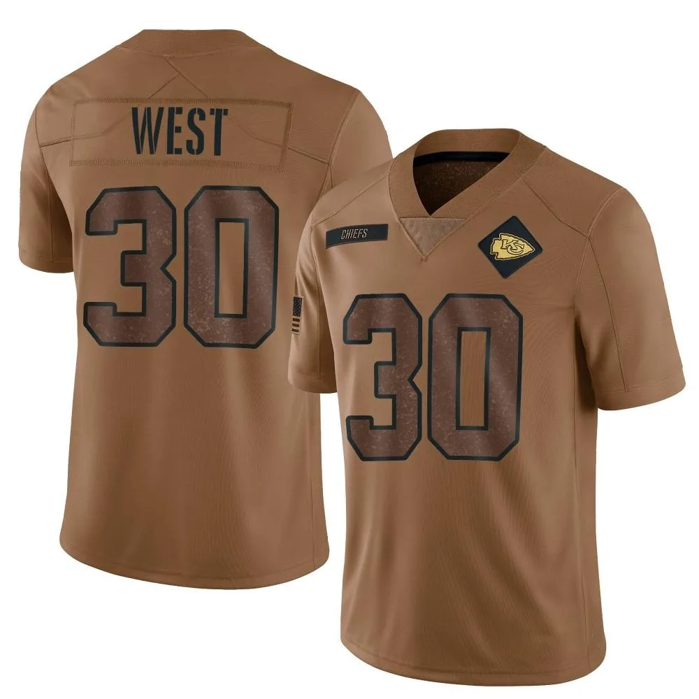 Youth Kansas City Chiefs Charcandrick West Nike 2023 Salute To Service Limited Brown Jersey Youth Kansas City Chiefs Charcandrick West Nike 2023 Salute To Service Limited Brown Jersey