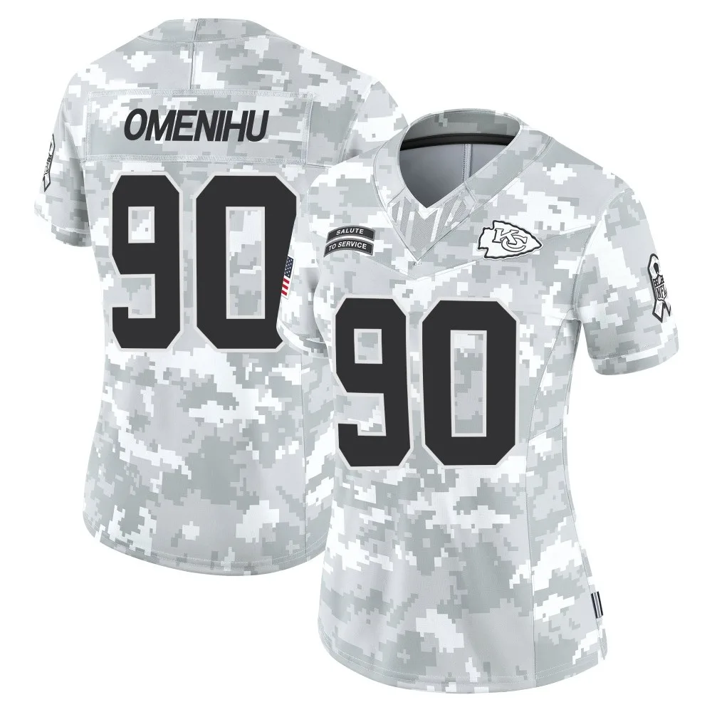 Women's Kansas City Chiefs Charles Omenihu Nike 2024 Salute to Service Limited Arctic Camo Jersey Women's Kansas City Chiefs Charles Omenihu Nike 2024 Salute to Service Limited Arctic Camo Jersey