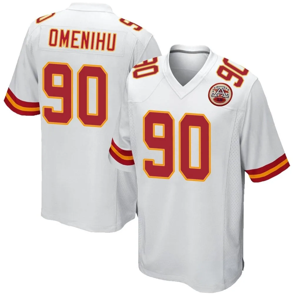 Youth Kansas City Chiefs Charles Omenihu Nike Game White Jersey Youth Kansas City Chiefs Charles Omenihu Nike Game White Jersey