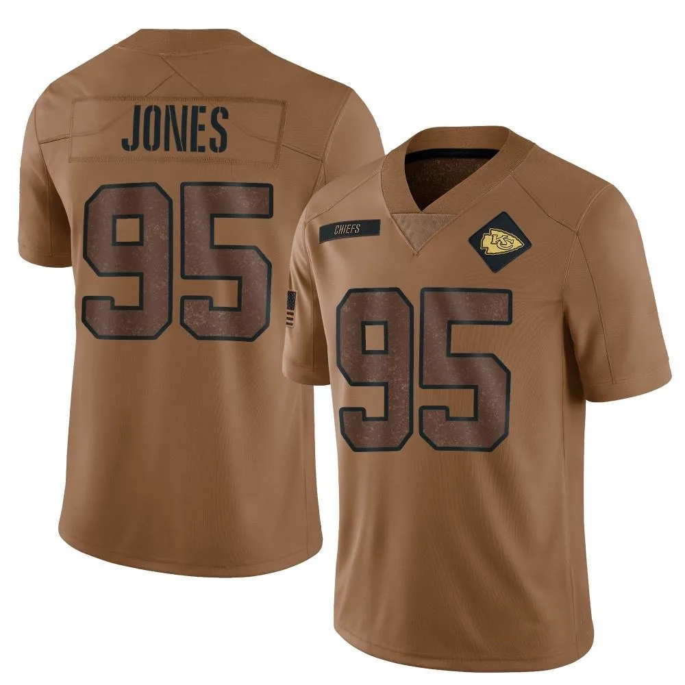 Men's Kansas City Chiefs Chris Jones Nike 2023 Salute To Service Limited Brown Jersey Men's Kansas City Chiefs Chris Jones Nike 2023 Salute To Service Limited Brown Jersey