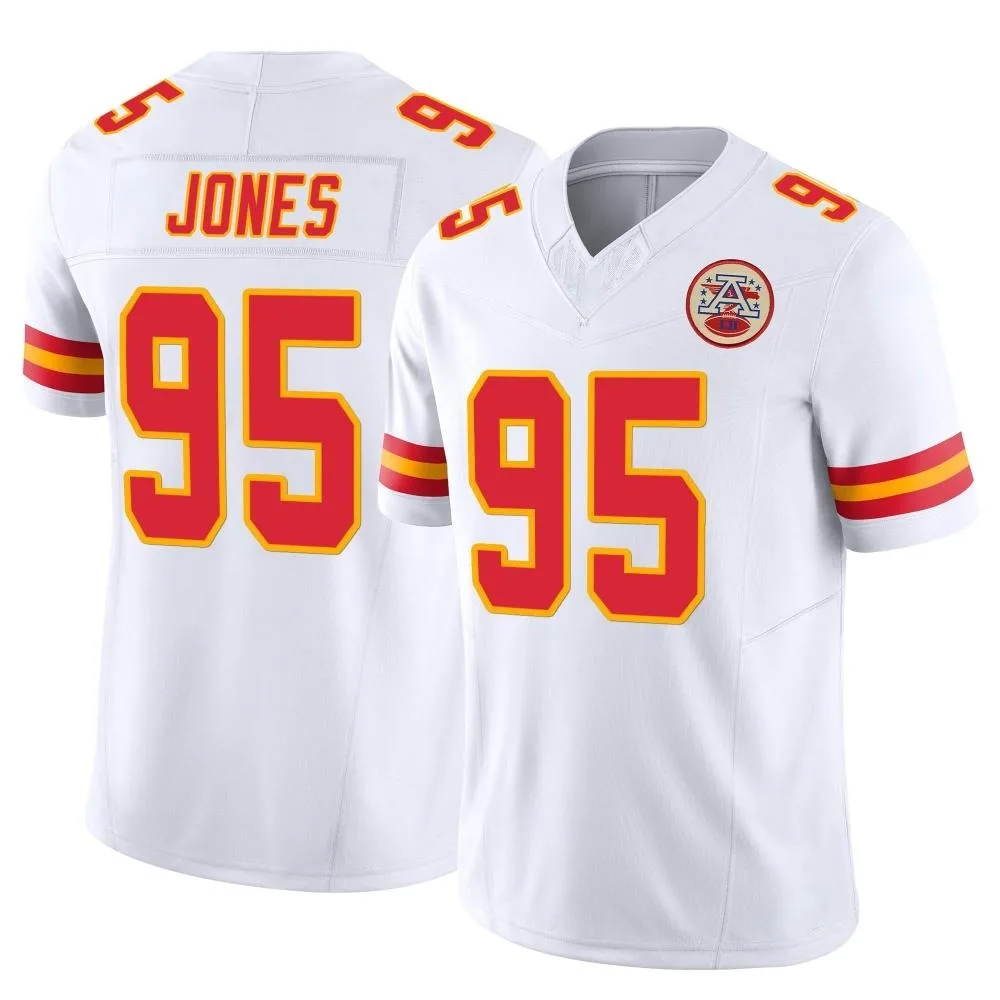 Men's Kansas City Chiefs Chris Jones Nike Vapor F.U.S.E. Limited White Jersey Men's Kansas City Chiefs Chris Jones Nike Vapor F.U.S.E. Limited White Jersey